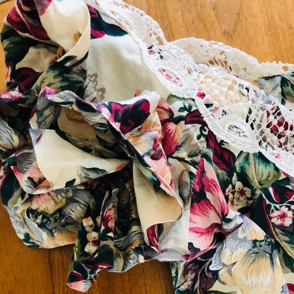 Vintage Midi Floral Cotton Dress by Albi-Ettes Size 11/12 - Picture 15 of 17